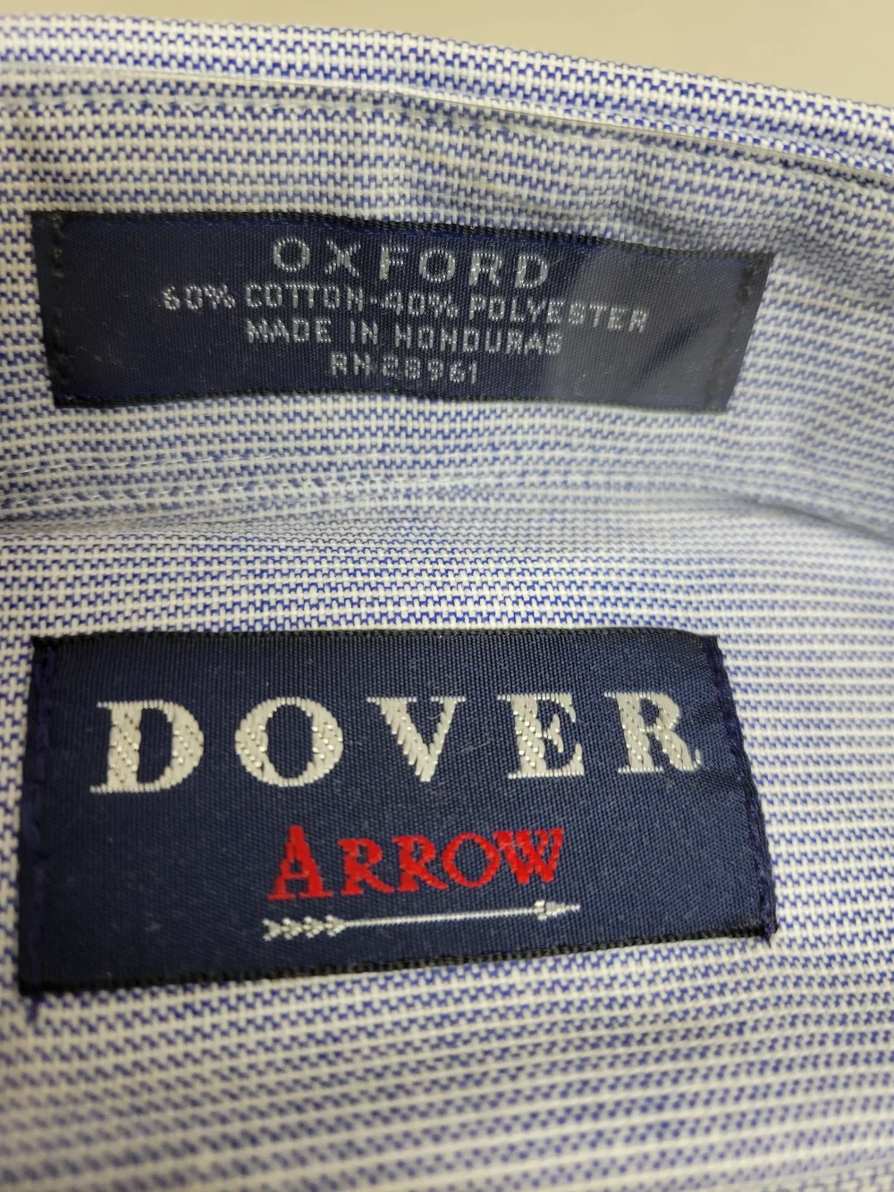 Arrow Men's Light Blue Oxford Button-Down Short Sleeve Dress Shirt